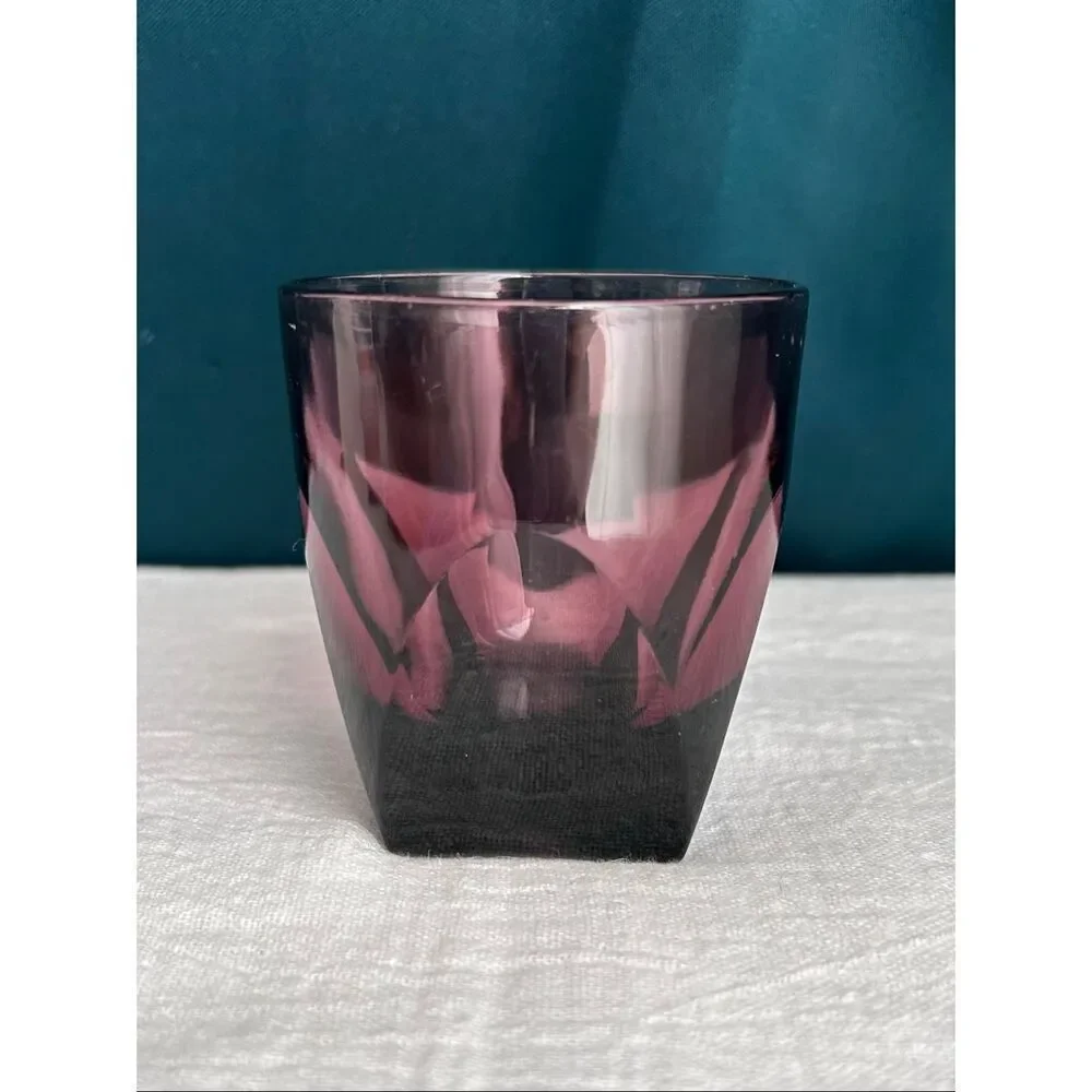 Hazel Atlas Moroccan Amethyst 4oz Flat Tumbler